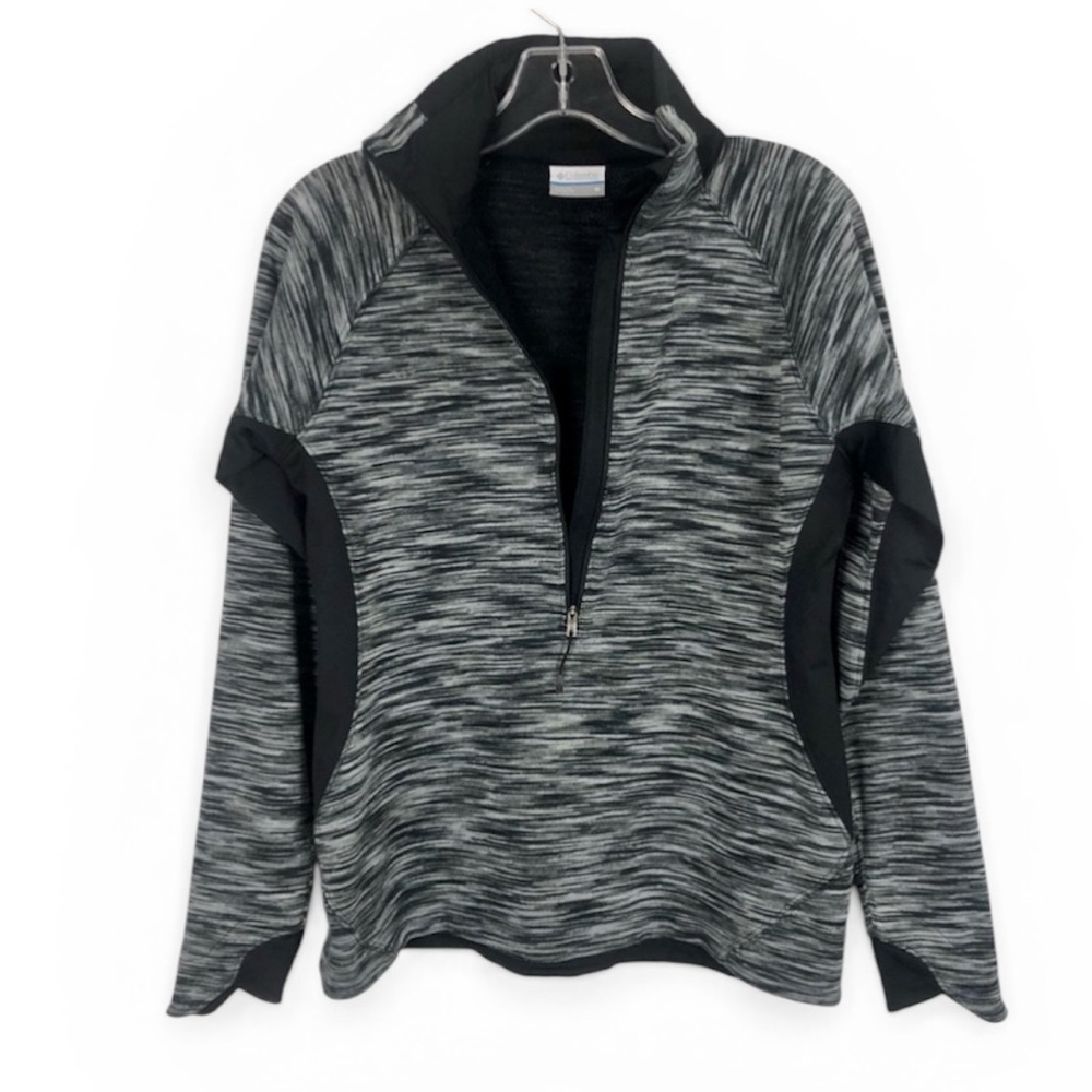 Columbia Pullover Half Zip Gray Athletic Top